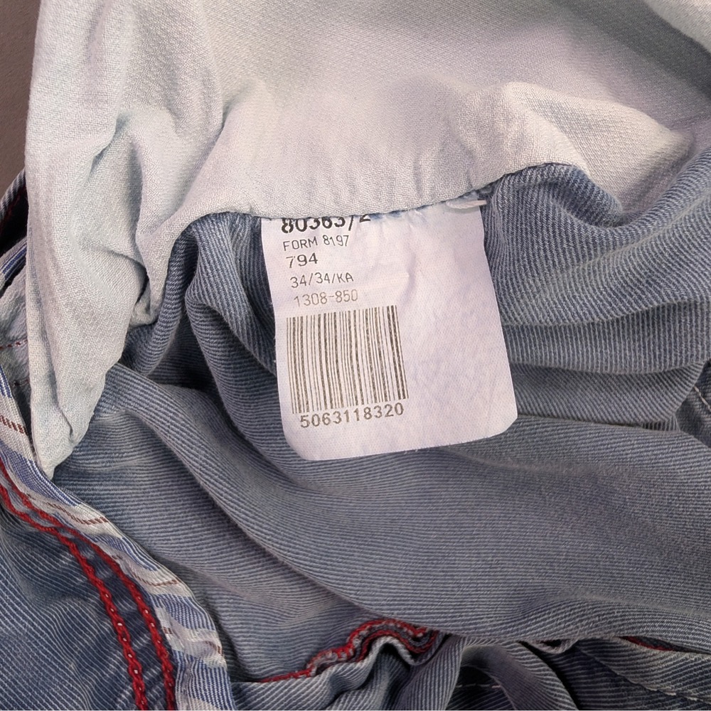 Alberto Modern Fit Blue Stretch Pants 34x32 (Tag 34x34) - Picture 7 of 14